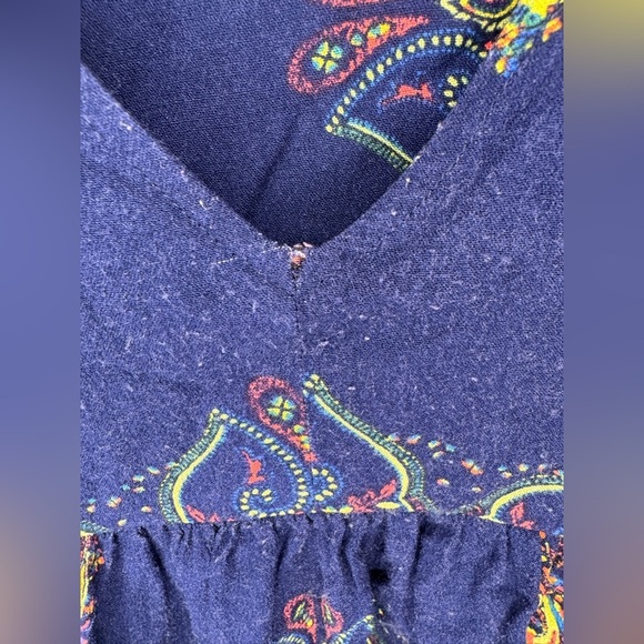 Free People Girl Talk Boho Paisley Printed Tunic Top - Picture 6 of 8